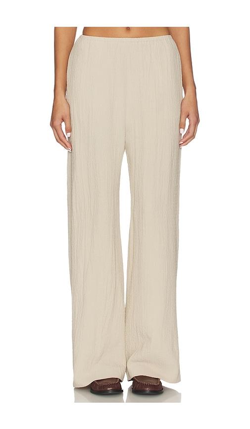 nanushka arvenn pant in beige. - size l (also in m)