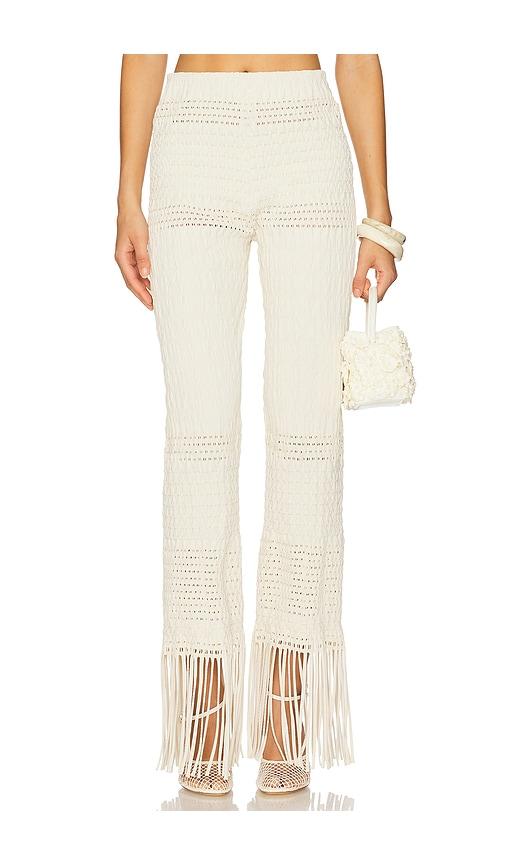 nanushka miciel pants in cream. - size m (also in s)