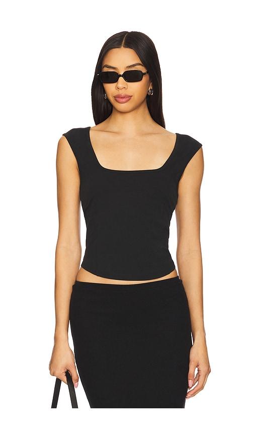 nation los angeles gemi top in black. - size m (also in xs)