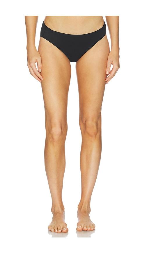 natori bliss bare cotton bikini panty in black. - size l (also in xs, s, m, xl)