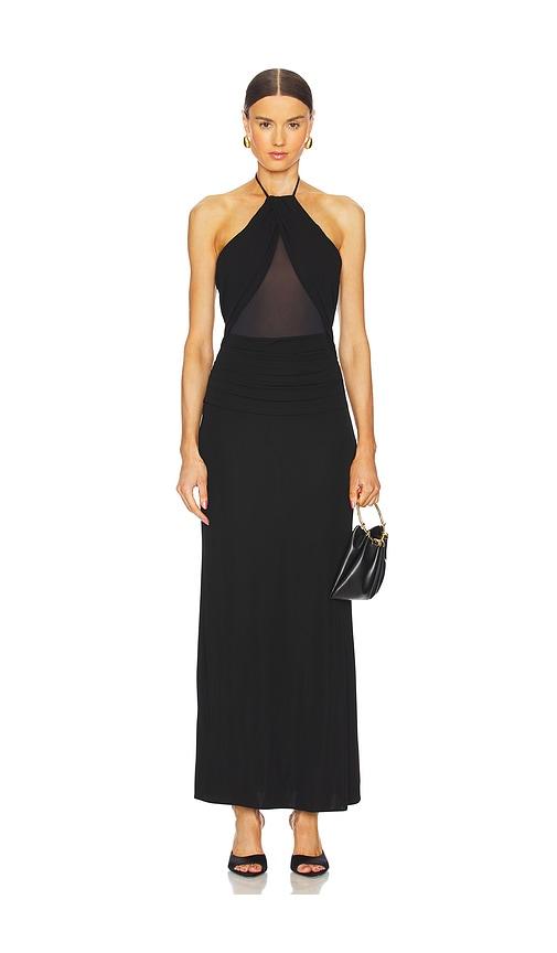 nbd amina maxi dress in black. - size l (also in xs)