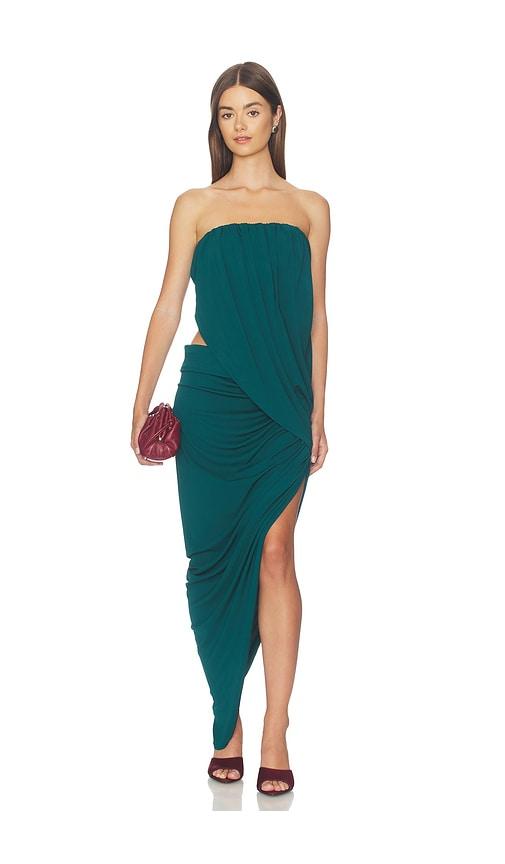nbd asha maxi dress in teal. - size l (also in xxs, xs, s, m, xl)
