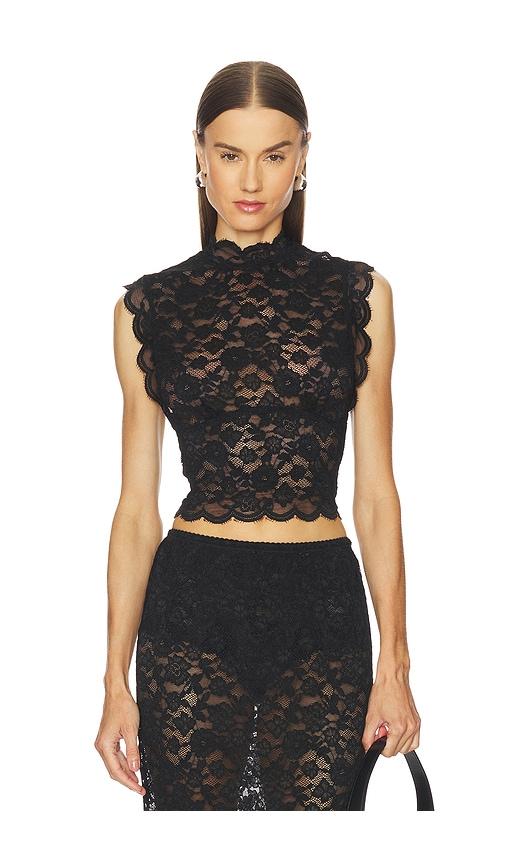 nbd asta top in black. - size l (also in xxs, xs, s, m, xl)