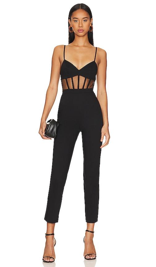 nbd bianna jumpsuit in black. - size xl (also in xxs, xs)