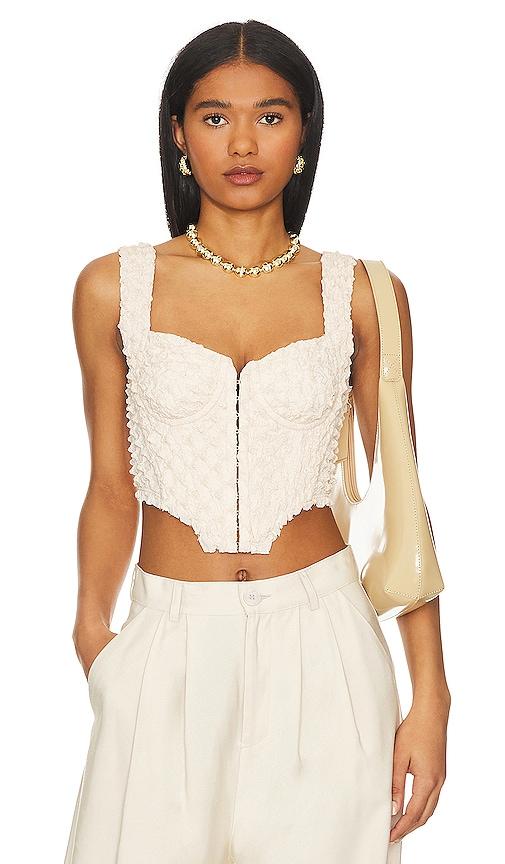 nbd donnie bustier in cream. - size l (also in xl)