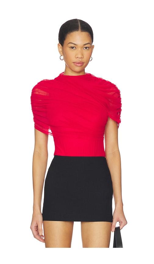 nbd elaine bodysuit in red. - size l (also in xxs, xs, s, m)