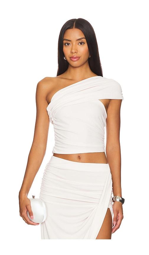 nbd enica top in white. - size l (also in s, m, xl)