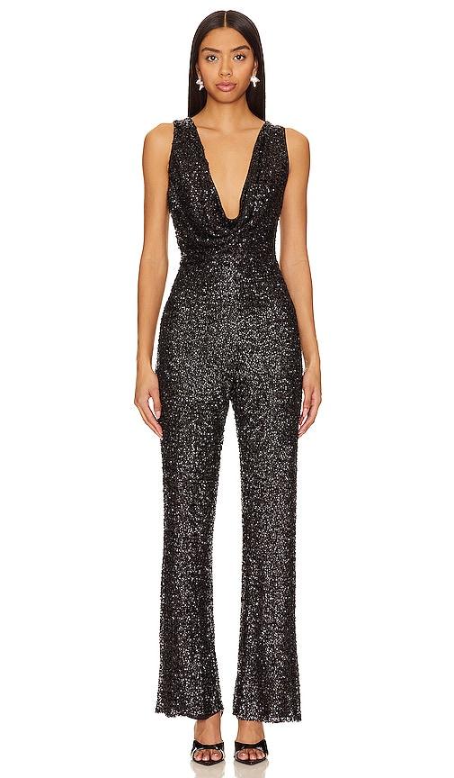 nbd heather jumpsuit in black. - size s (also in xxs)