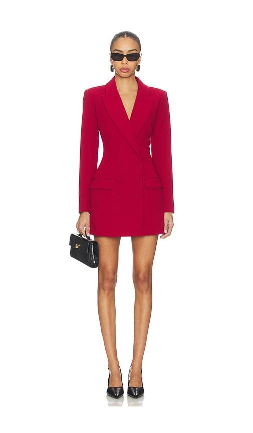 nbd jenni blazer mini dress in burgundy. - size l (also in m, s, xl, xs, xxs)