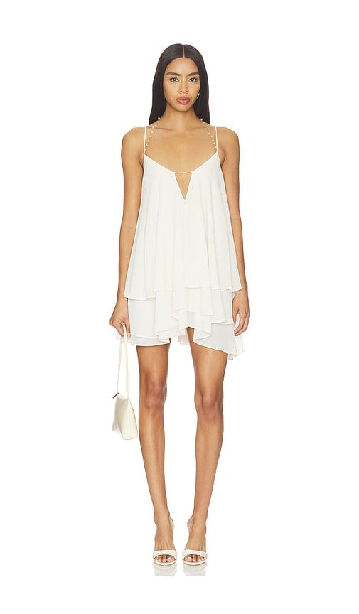 nbd kalika mini dress in white. - size l (also in xs, m, xl)