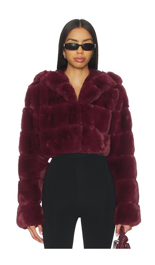 nbd kira jacket in burgundy. - size l (also in m, xs)
