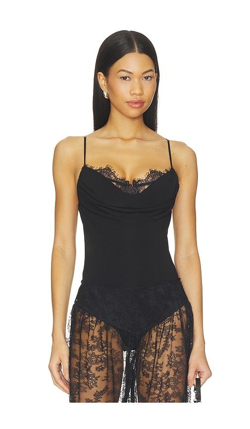 nbd malini bodysuit in black. - size m (also in xxs, xs, s, xl)