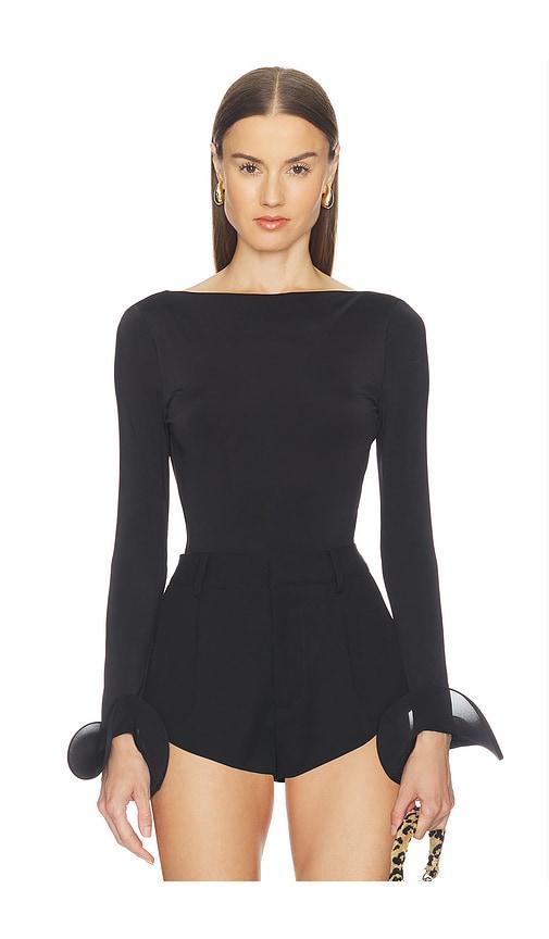 nbd meher bodysuit in black. - size l (also in xxs, xs, s, m, xl)