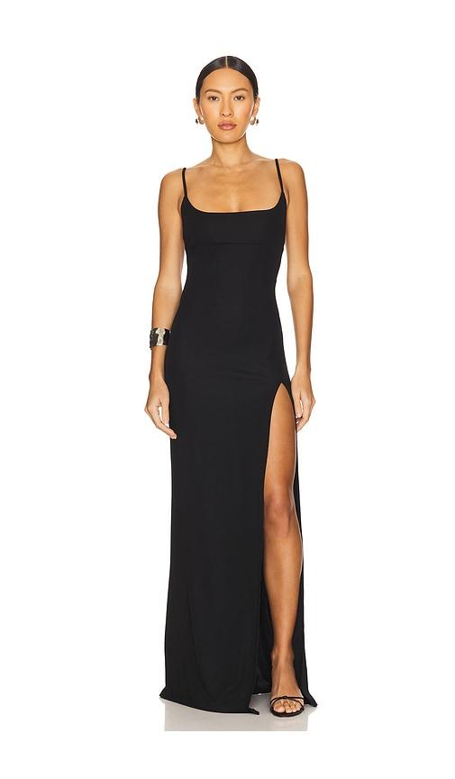 nbd mirabel maxi dress in black. - size l (also in xxs, xs, s, m, xl)