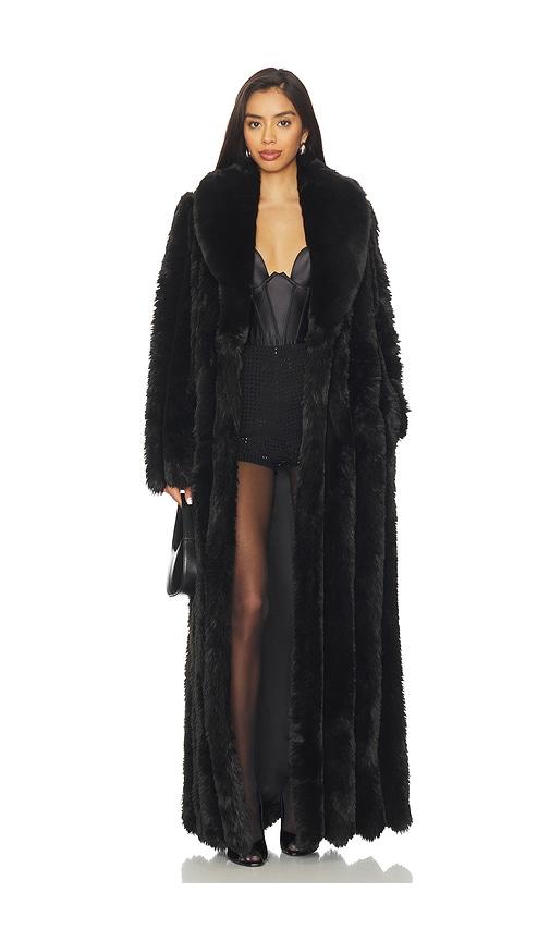 nbd nadia long coat in black. - size l (also in m)