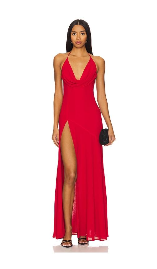nbd nathalia gown in red. - size m (also in xl)