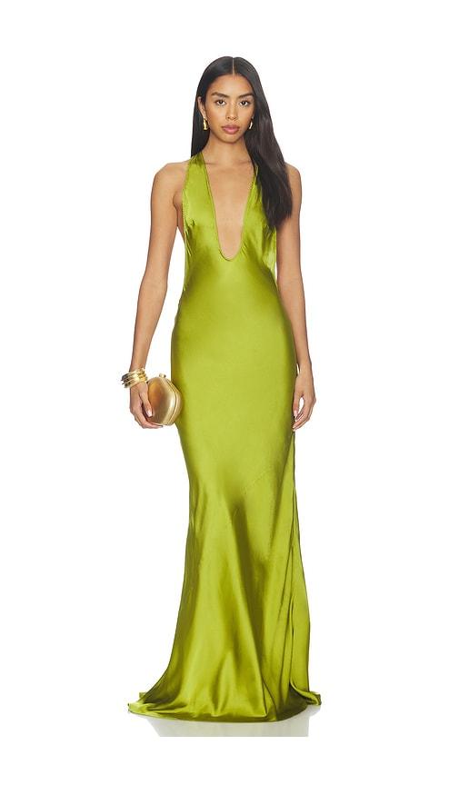 nbd pushpa gown in green. - size xl (also in xs)