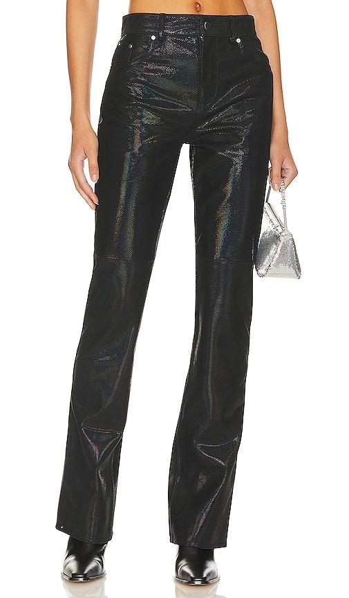 nbd raquel leather pant in black. - size s (also in xs)