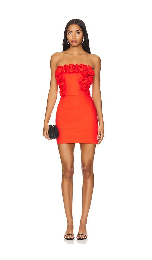 nbd riya mini dress in red. - size s (also in xs)