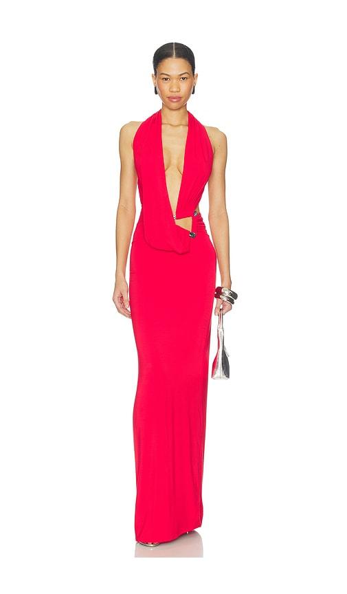nbd sabine gown in red. - size l (also in m, xl)