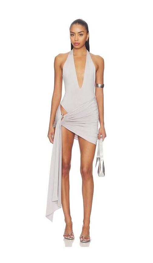 nbd sarover mini dress in grey. - size l (also in m)