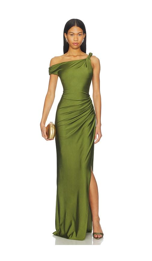 nbd shilpa maxi dress in green. - size xs (also in xxs)