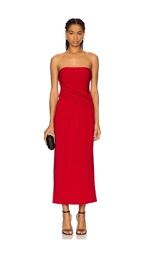 nbd sloane maxi dress in red. - size l (also in xxs, xs, s, m)