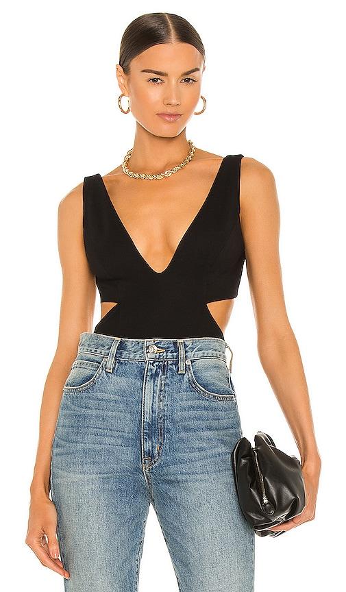 nbd stormi bodysuit in black. - size s (also in xxs, xs)