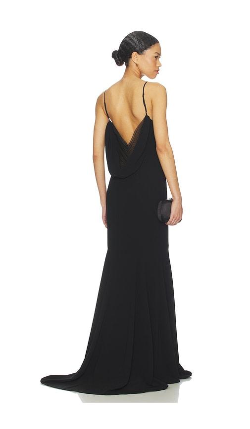 nbd tamsin gown in black. - size l (also in xs, xxs)