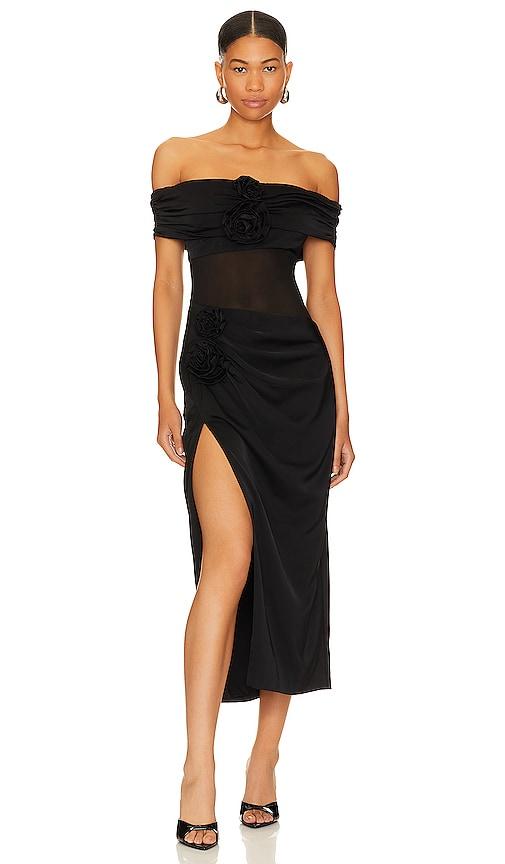 nbd tess maxi dress in black. - size m (also in s, xs)