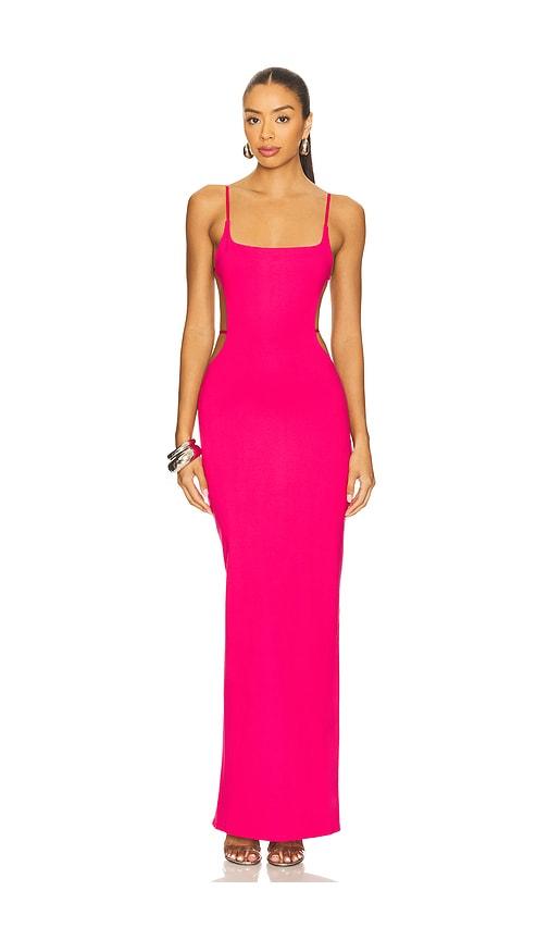 nbd the jarrah maxi dress in fuchsia. - size l (also in m, s, xl, xs, xxs)