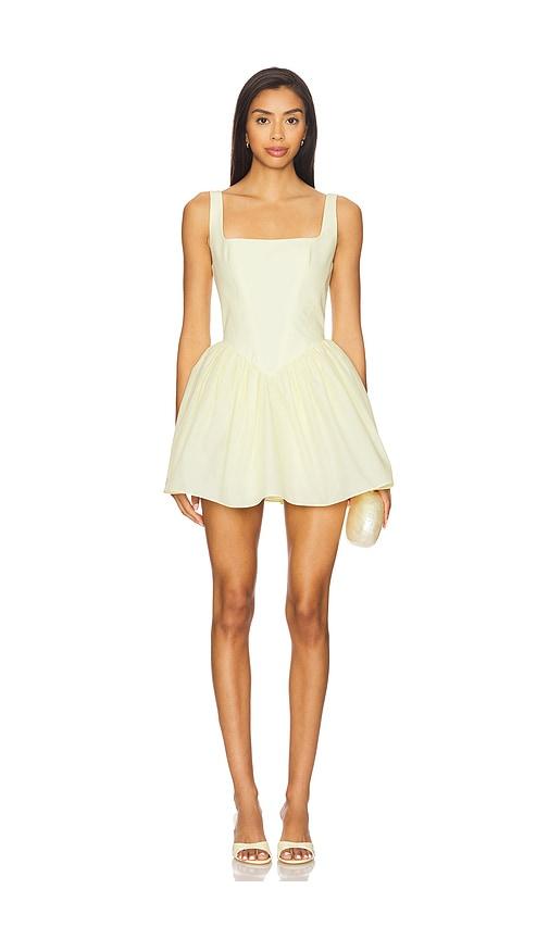 nbd the lina mini dress in yellow. - size l (also in xs, s, m)