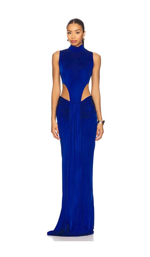 nbd the mohini gown in royal. - size l (also in m, s, xl, xs)
