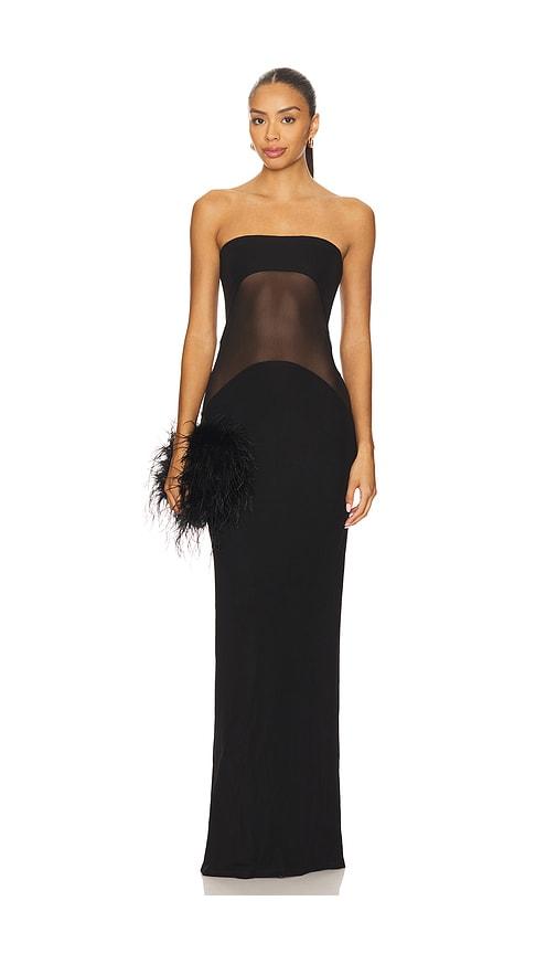 nbd the sadira maxi dress in black. - size l (also in xs, xxs, s, m, xl)