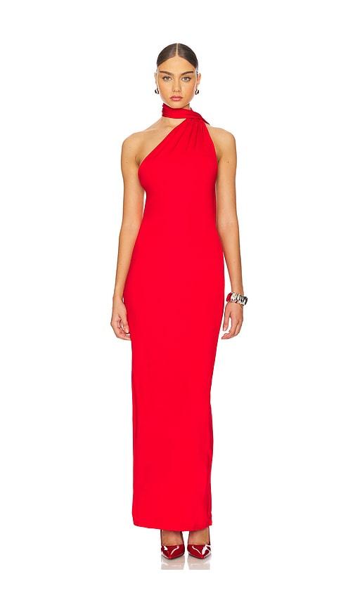 nbd the violetta maxi dress in red. - size m (also in s, xl)