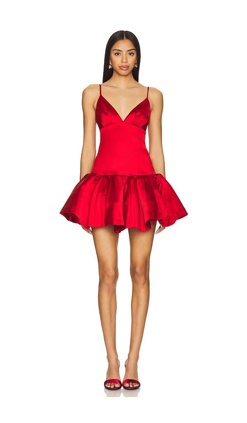 nbd vienna mini dress in red. - size l (also in m)