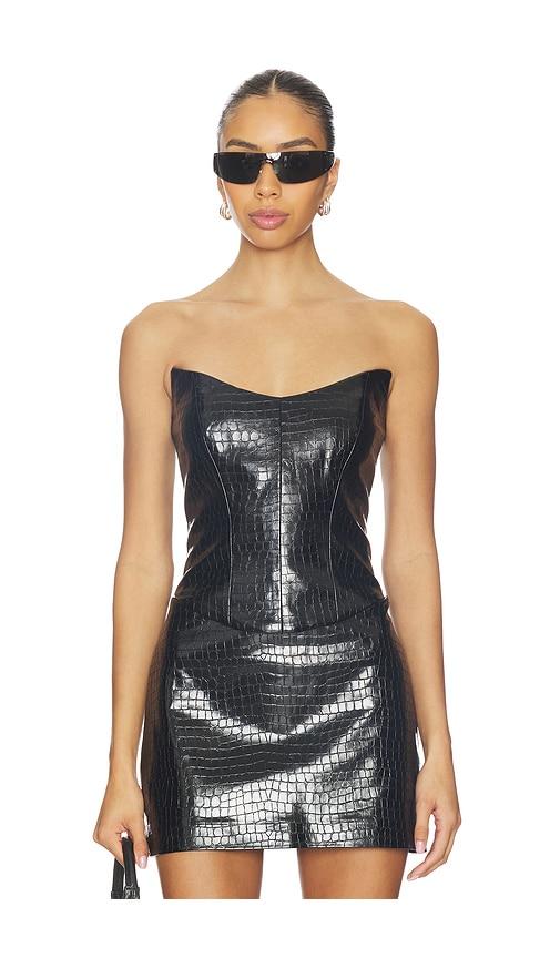 nbd yaz bustier in black. - size m (also in xs, xxs, s)
