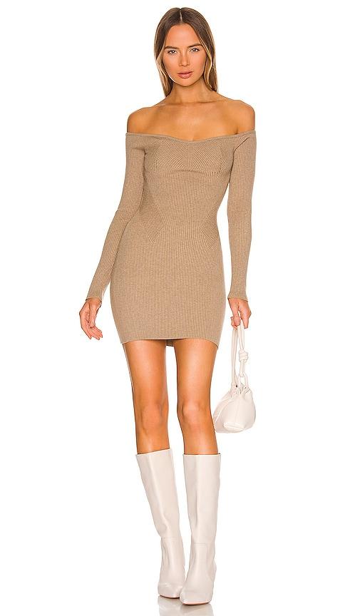 nbd zacari bodycon mini dress in olive. - size l (also in m, xl)
