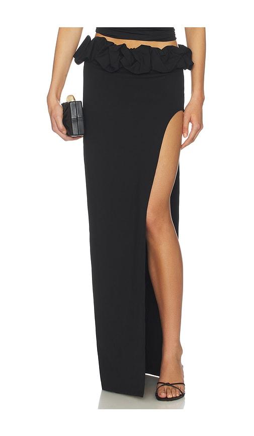 nbd zoya maxi skirt in black. - size m (also in xs, xxs, s)