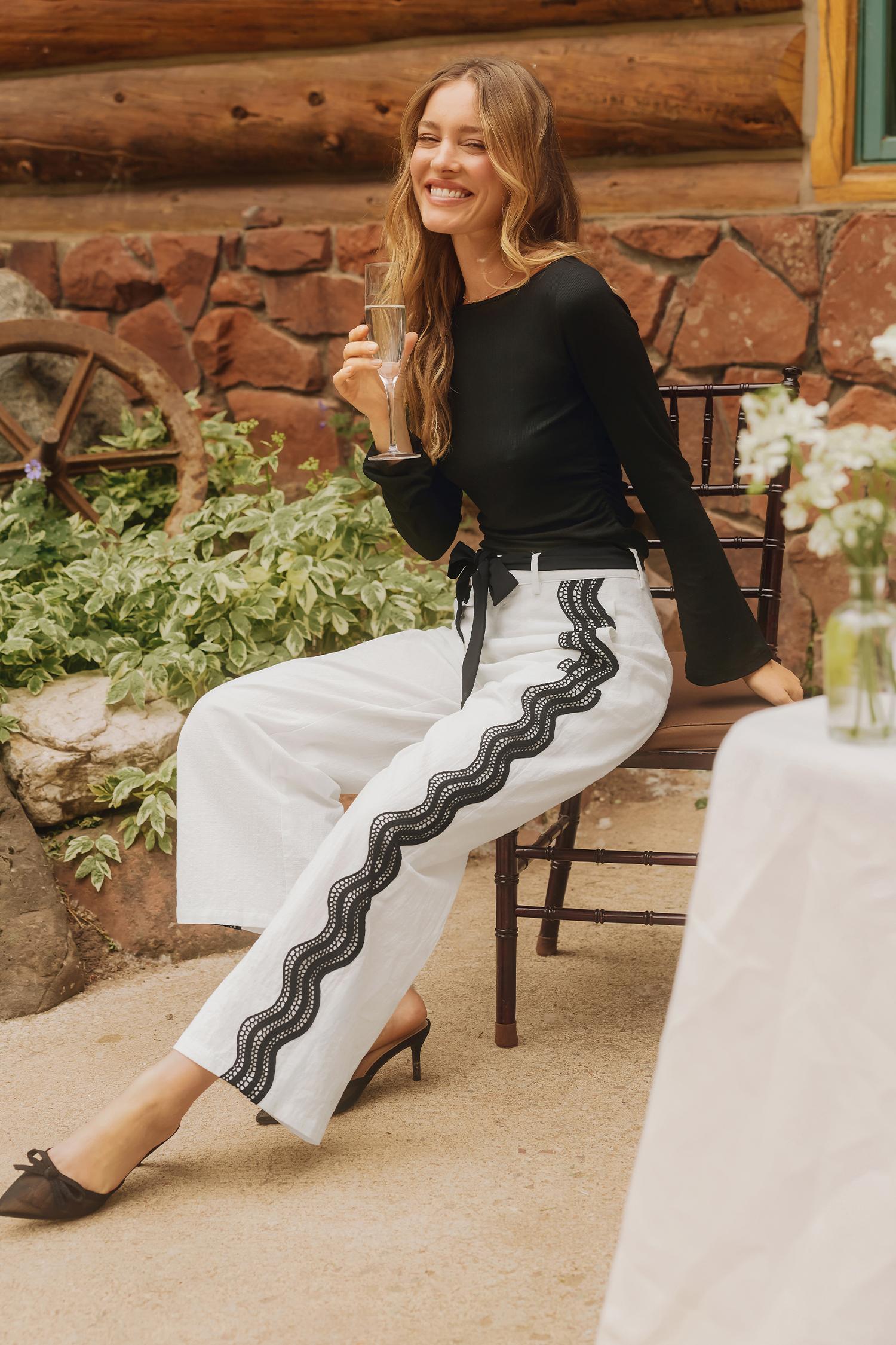 needed this two-toned pants - l
