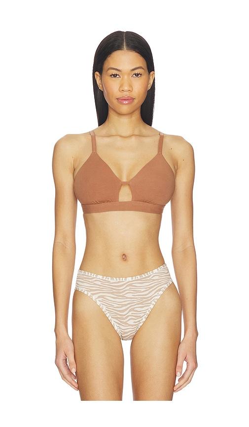 negative underwear cotton cutout bra in nude. - size 0 (also in 1, 4)