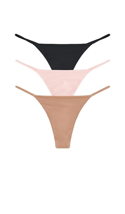 negative underwear glacã© string thong (3-pack) in black,nude. - size l (also in xs, s, m, xl)