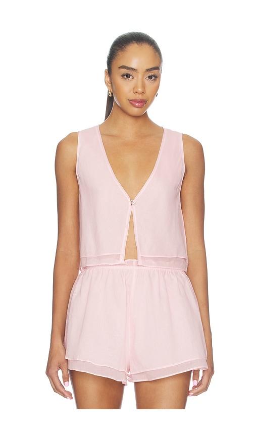 negative underwear island play top in pink. - size l (also in m, s, xl/1x, xs, xxl/2x)