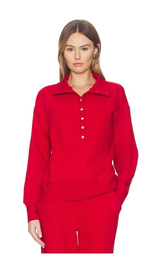 negative underwear waffle knit pullover in red. - size s (also in xs, xl/1x)