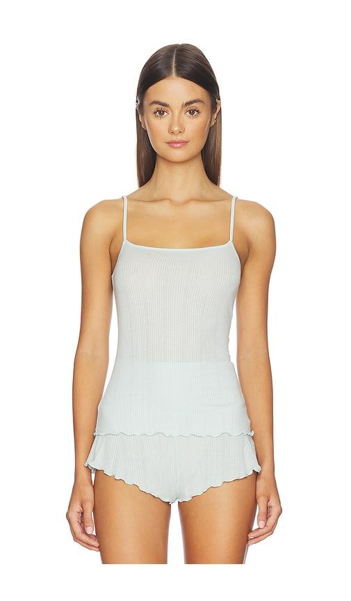negative underwear whipped cami in baby blue. - size l (also in xs, s, m)