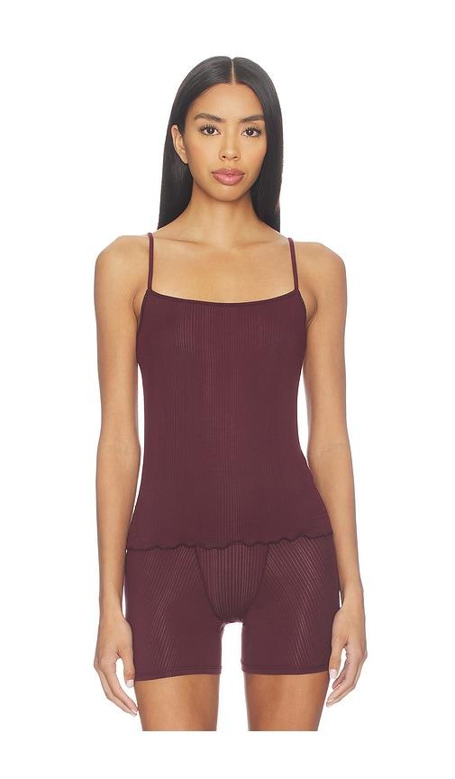 negative underwear whipped cami in wine. - size l (also in xl/1x)