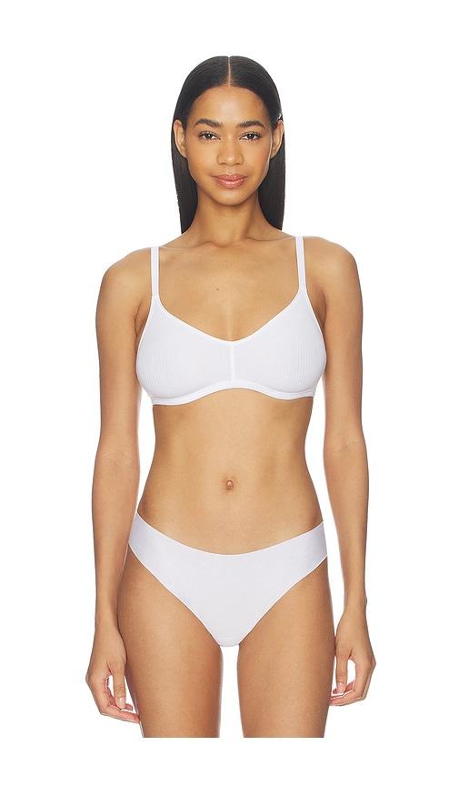negative underwear whipped non-wire bra in white. - size 0 (also in 1)