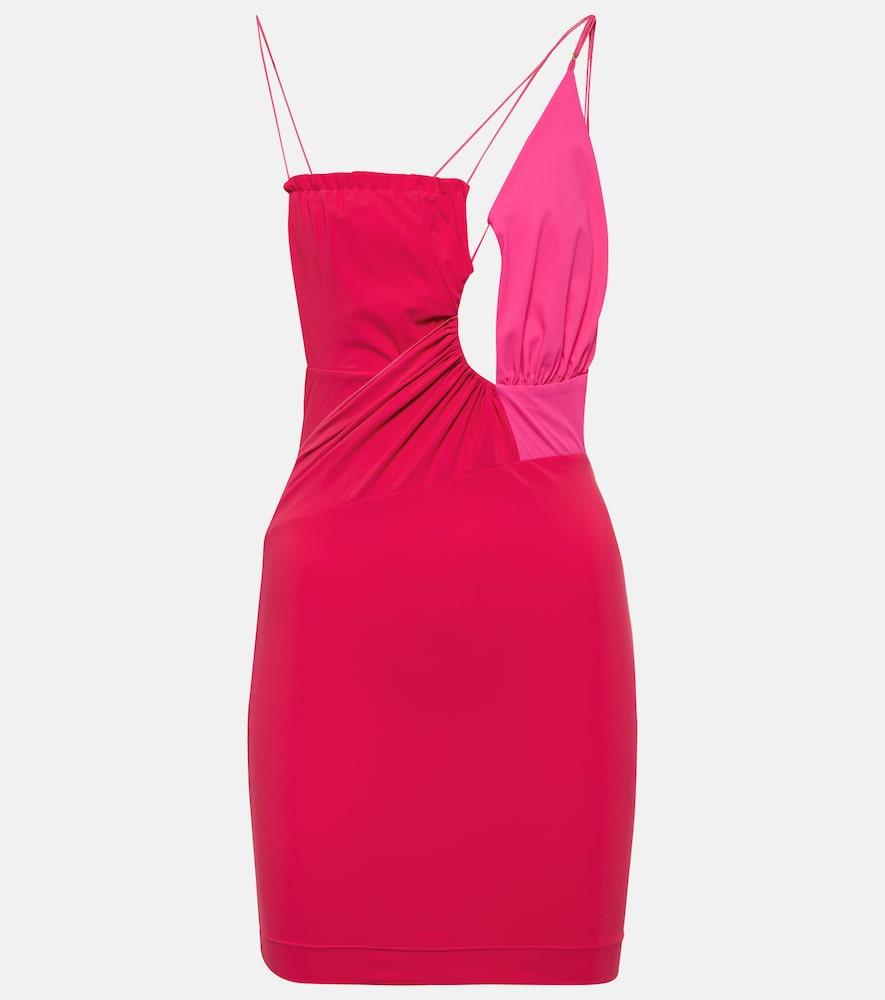 nensi dojaka cutout ruched minidress