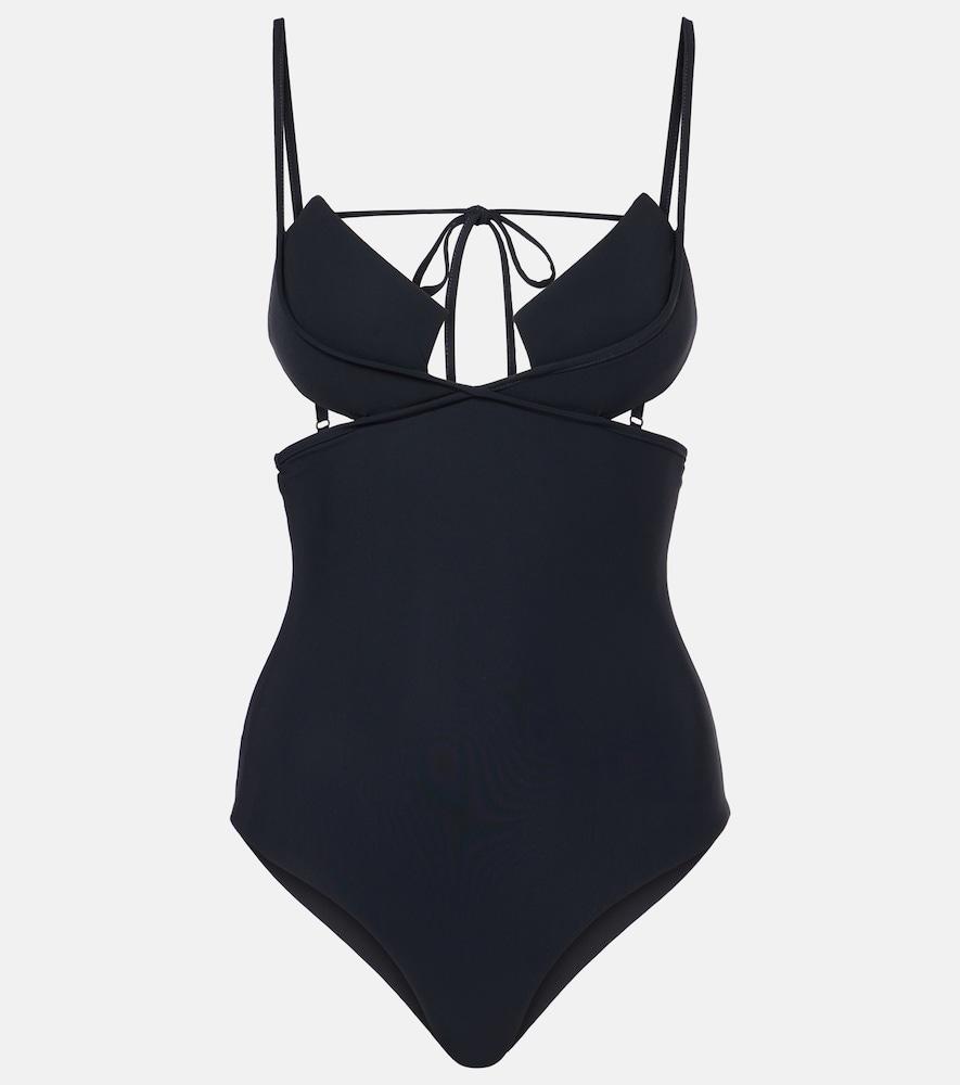 nensi dojaka cutout swimsuit
