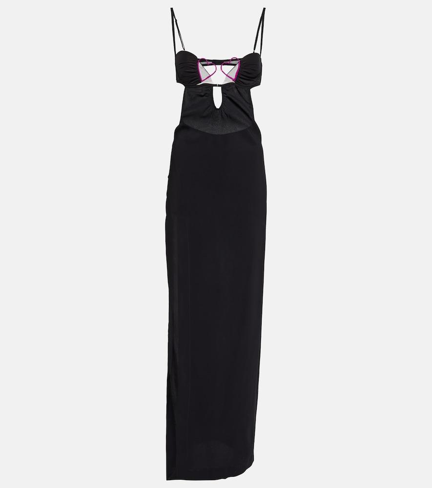 nensi dojaka embellished maxi dress